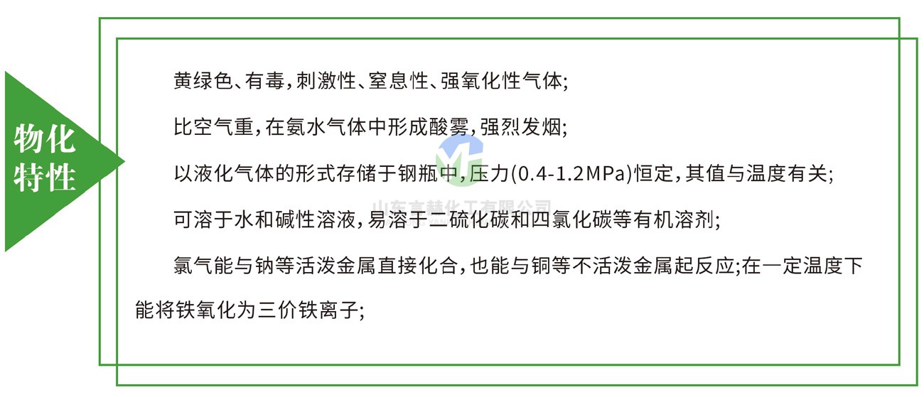 高纯氯气物化特性